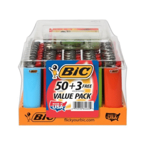 bic lighter display usa 50/pc