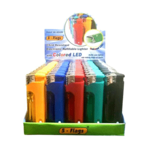 lighter 5 flags coler with led 50/pc