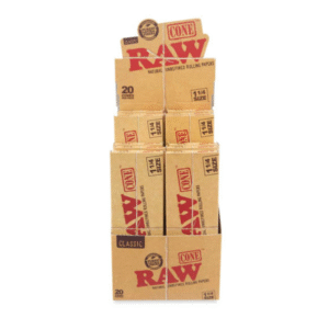 raw cone 1 1/6 classic 20ct 12pk
