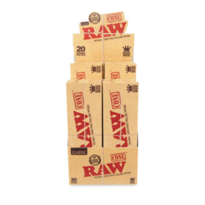 raw cone classic king size 20ct 12pc